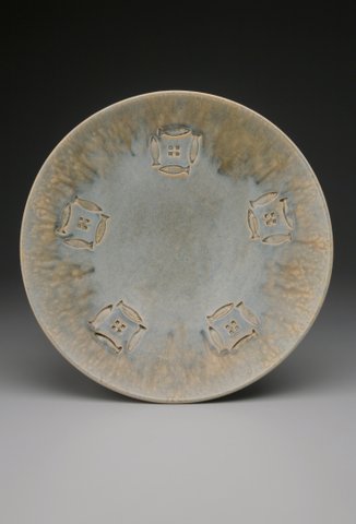 Large Low Heerspink, Bowl, 4.5_H x 20_W x 20_L , Stoneware, Ash Glazed