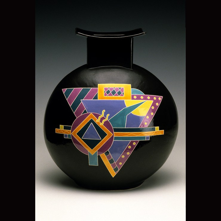 Ham Deco Vase 20 inches White Stoneware