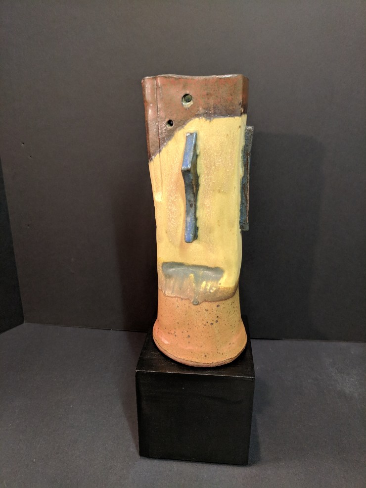 WYATT -Vase-11x5x4in. Stoneware, Cone 10 Reduction