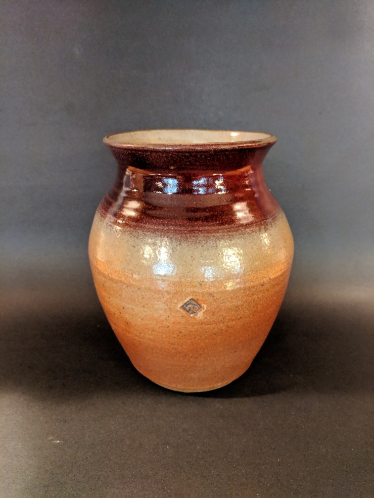WYATT-Vase-9x7x7in. Stoneware Cone 10 Reduction